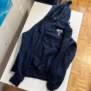 Stussy international hoody navy blue size large
